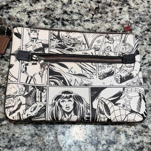 Comic Print Clutch Bag